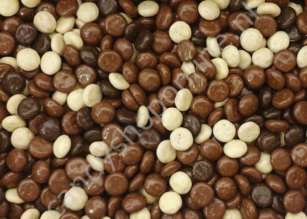 Ambachtelijke Chocolade Kruidnoten Gemengd Puntzak 250 gram