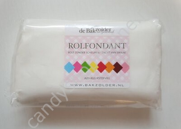Rolfondant bakzolder wit 250 gram