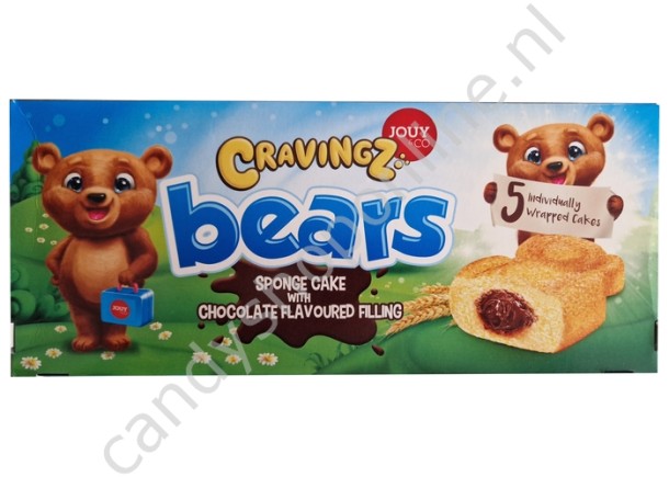 Cravingz Bears sponge Cake with Cacao filling 200gr.