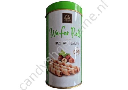 Bardollini Wafer Rolls Hazelnut Flavour tin can 85gr.