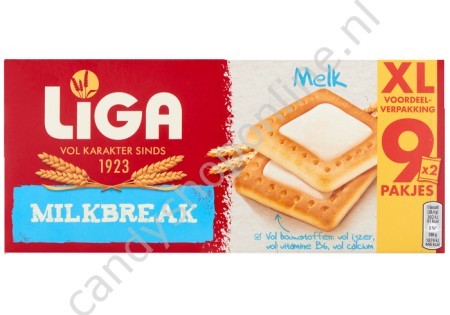Liga Milkbreak Melk XL 9-pack 367 gram