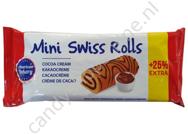 American Bakery Mini Swiss Rol cacao cream 150gr.
