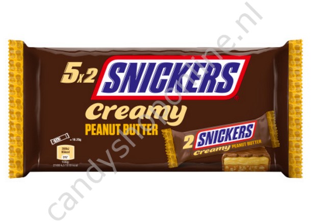 Snickers Creamy Peanut Butter 5pck 182,5 gram