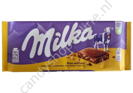 Milka Crispy Rice 100 gram