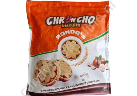 Chroncho Biscuits Rondo's with creamy hazelnut cocoa filling 175gr.