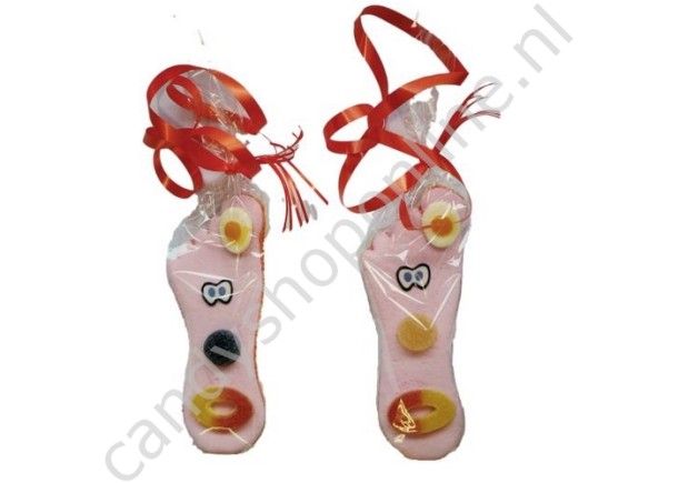 Jelly Spekvoet met lint 19cm.