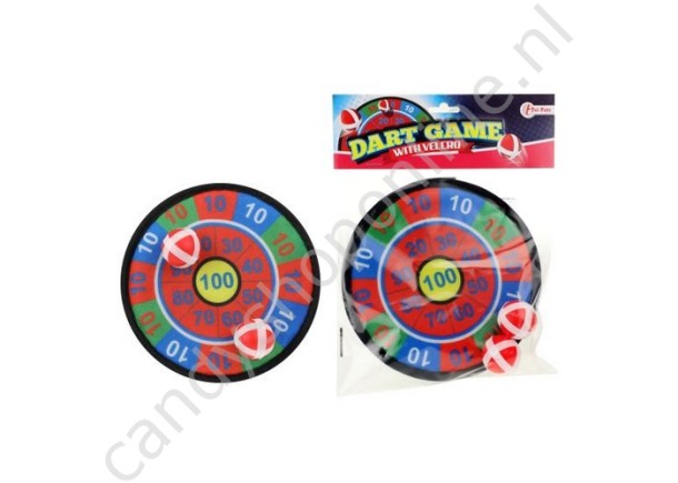 Mini Dartbord 24cm. met snoepzak