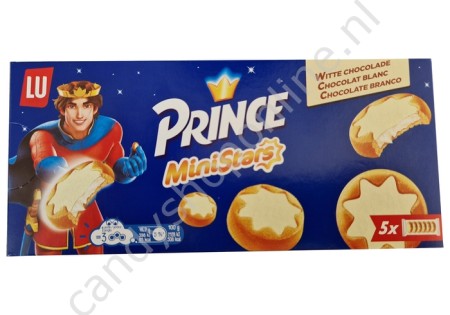 Lu Prince Mini Stars White Chocolate 5x6pcs. 187gr.