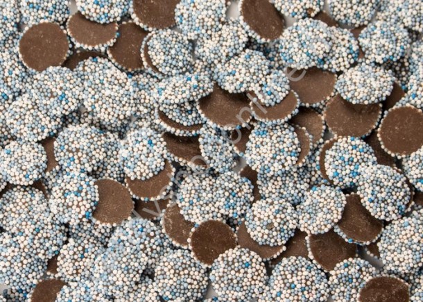 Vanestra Chocolade Flikjes Mini ±2cm Blauw