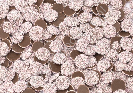 Vanestra Chocolade Flikjes Mini ±2cm Roze