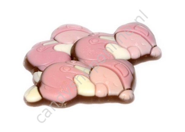Dragee Chocolade Baby's Roze/Wit