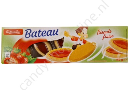 Bateau Biscuit with Strawberry filling 150gr.