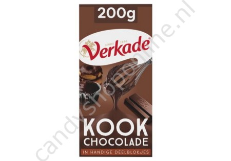 Verkade Kookchocolade 74% cacao 200 gram