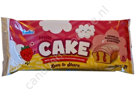 Fundiez Mini Cake with Strawberry Flavoured Filling 5pcs.150gr.