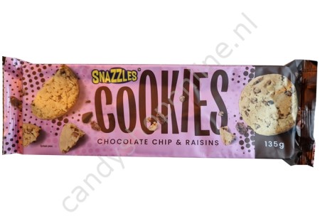 Snazzles Cookies Chocolate Chip & Raisins 135gr.