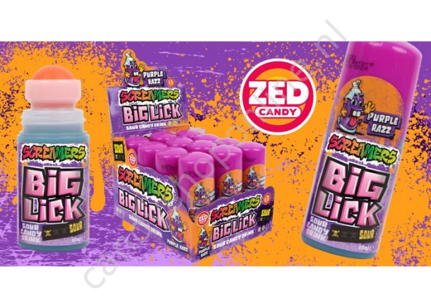 Starsweets Screamers Big Lick Purple Razz 60ml.