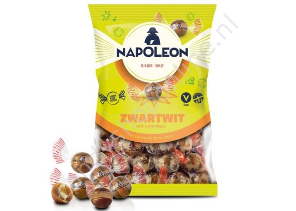 Napoleon zwart/wit kogels 150 gram